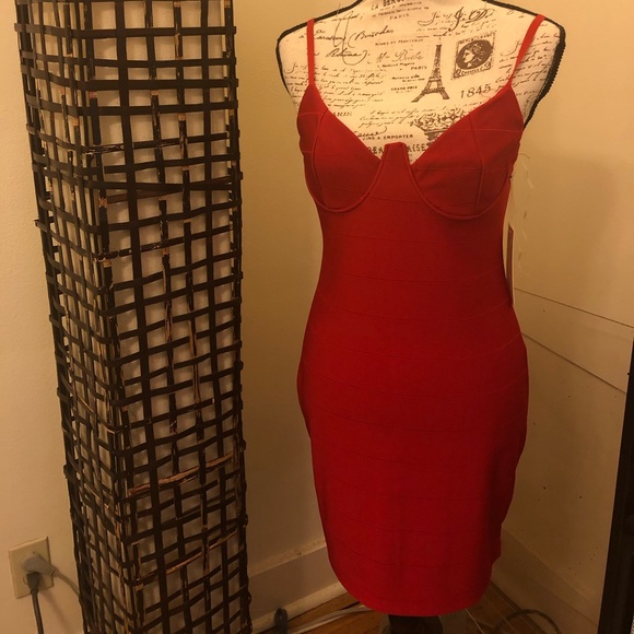 Playful Night Bandage Mini Dress By 